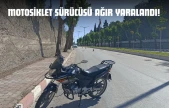 Motosiklet Sürücüsü Ağır Yaralandı!