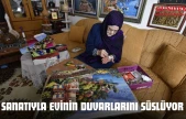 Sanatıyla Evinin Duvarlarını Süslüyor
