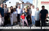 Üniversite Öğrencisinden Anlamlı Destek