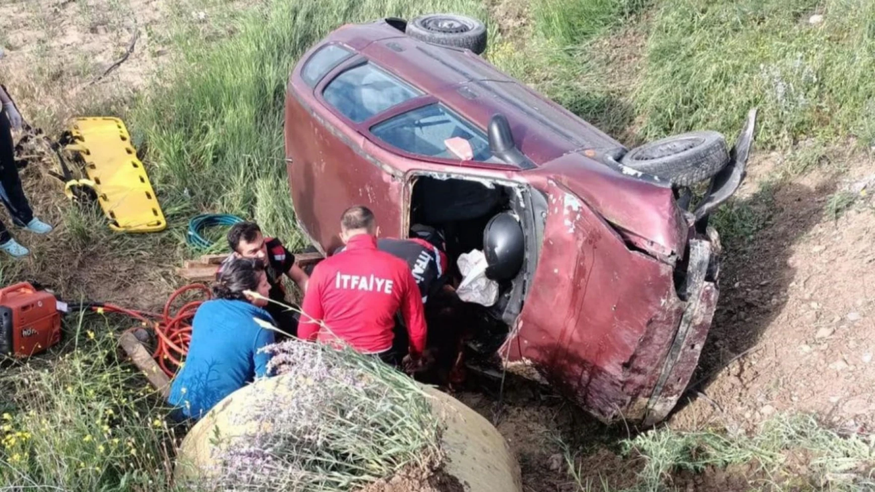 Çankırı'da araba kazası: 1 ölü, 1 yaralı