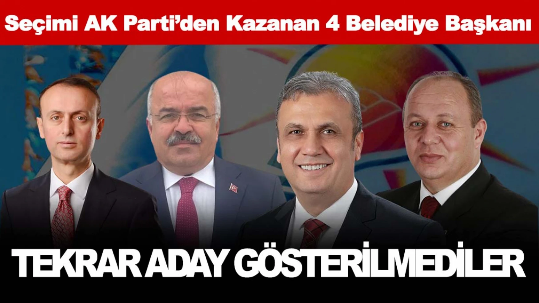AK Parti Kastamonu'da Mevcut 4 Belediye Başkanı Yeniden Aday Gösterilmedi