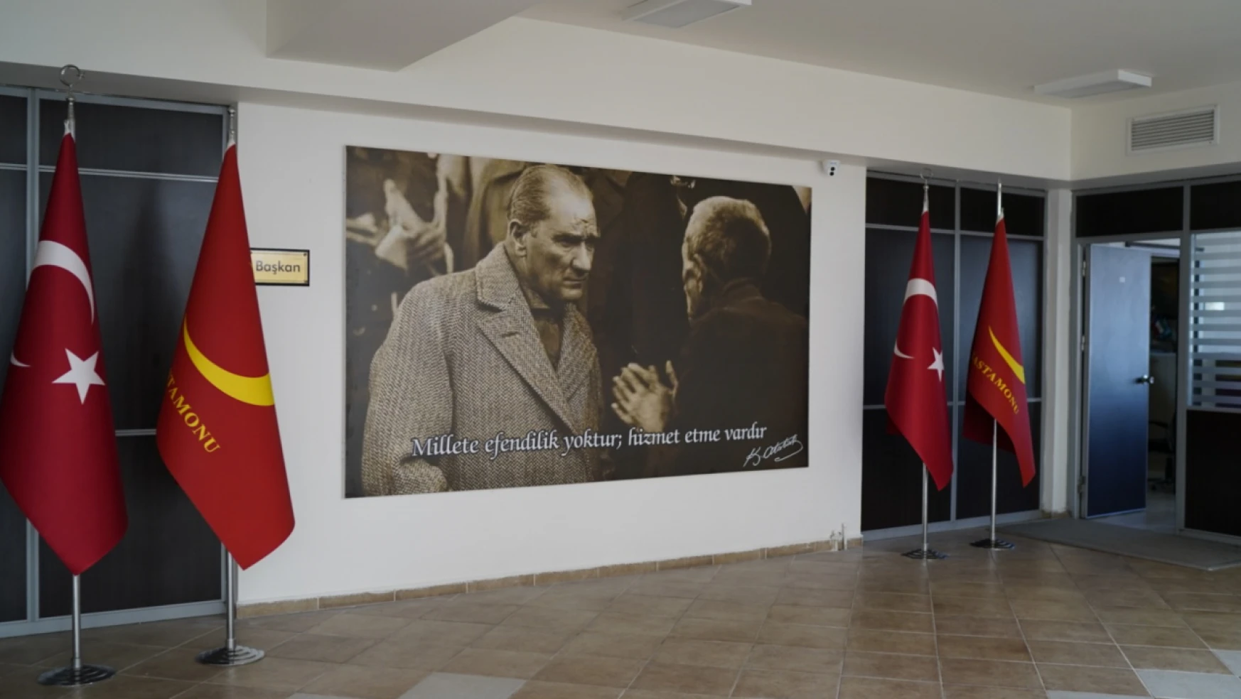 Başkan Baltacı'dan Atatürk Tablolu Mesaj