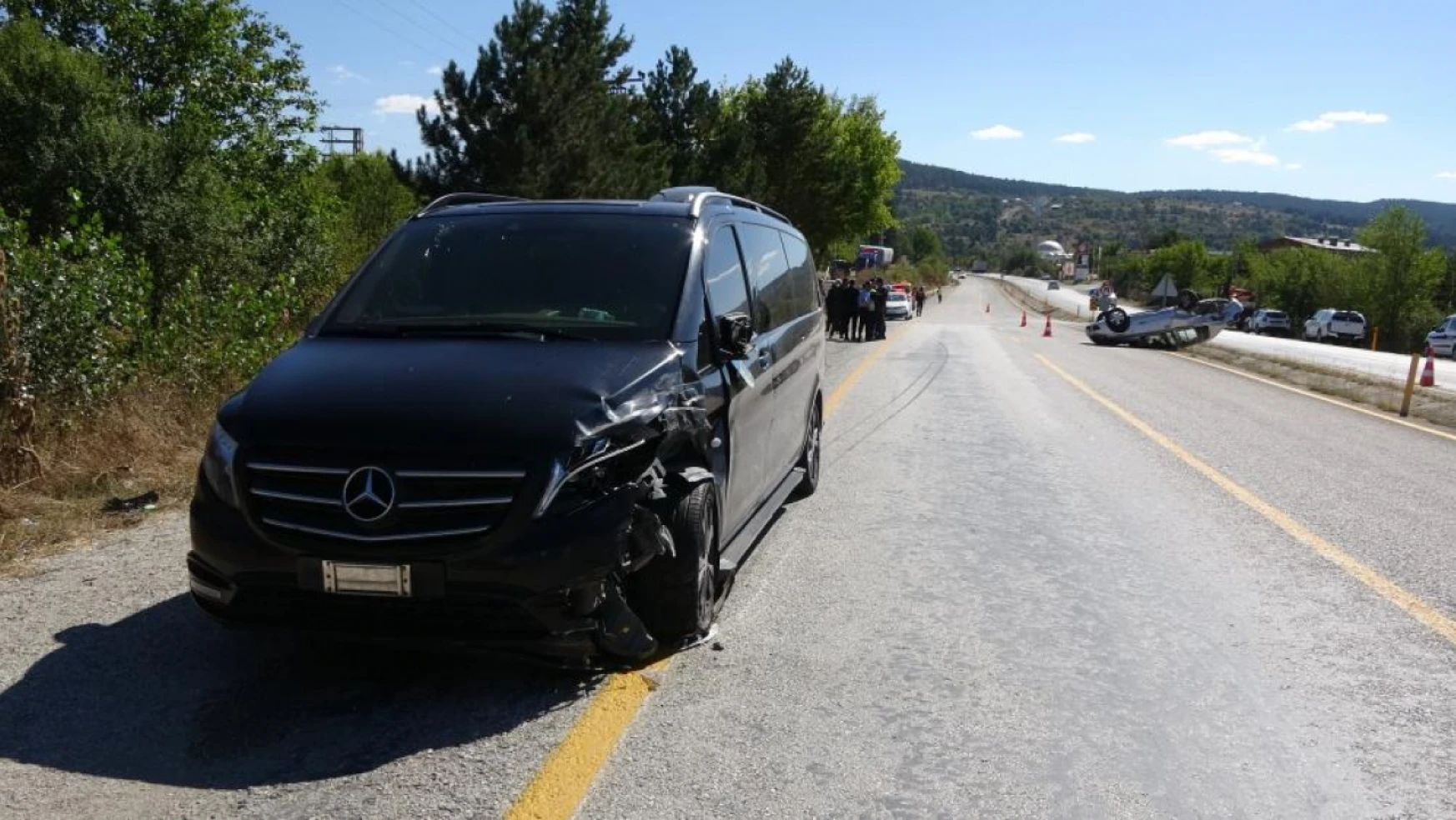 Başkan Vidinlioğlu trafik kazası geçirdi