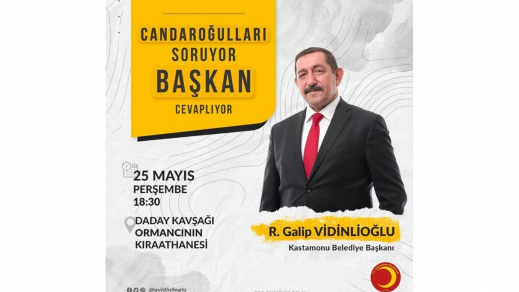 Belediye Başkanı Vidinlioğlu: 'Hemşehrilerimizi dinleyeceğiz'