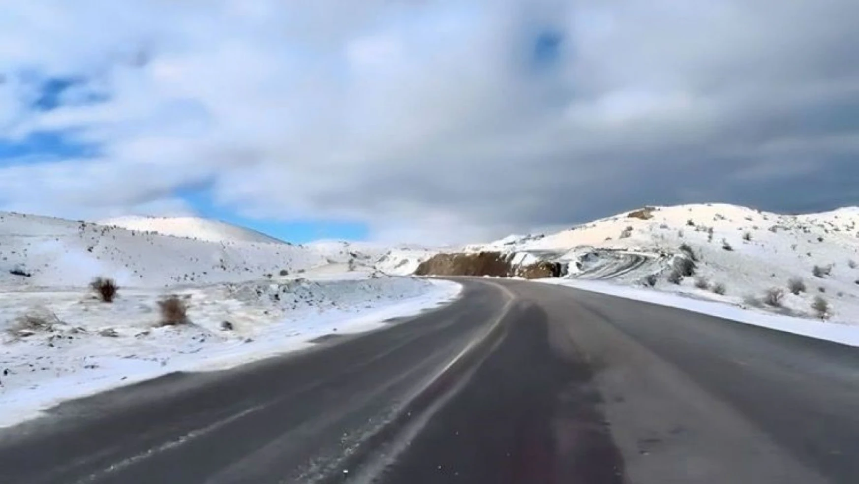 Çankırı'nın Yüksek Kesimlerinde Kar Yağışı