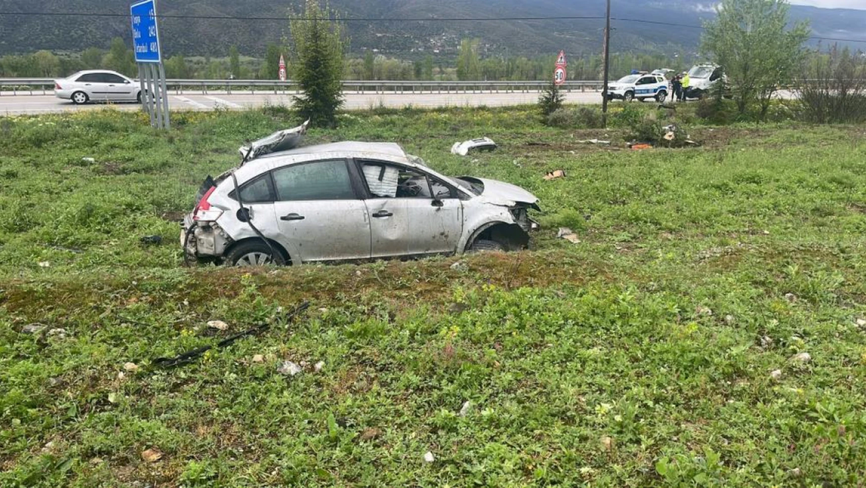 Kastamonu'da kaza, camdan fırladı
