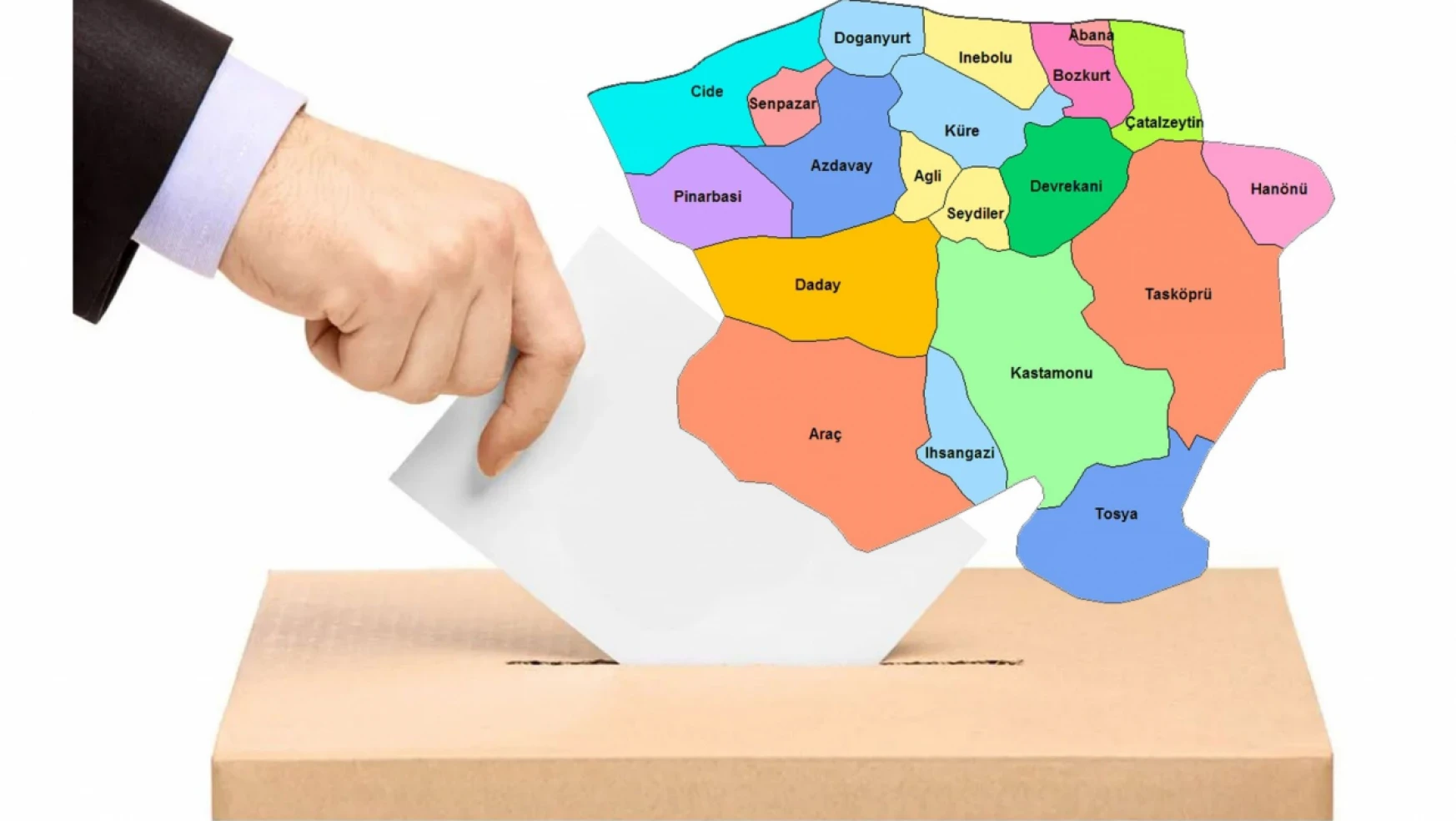 Kastamonu'da oy dağılımı