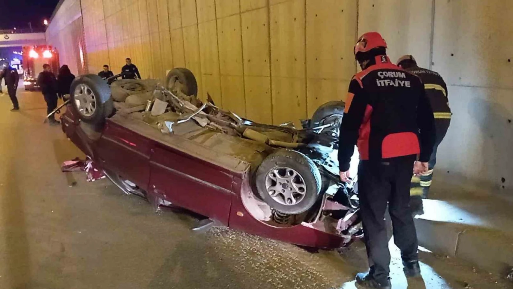 Kontrolden Çıkan Otomobil Takla Attı: 1 Ölü, 3 Yaralı