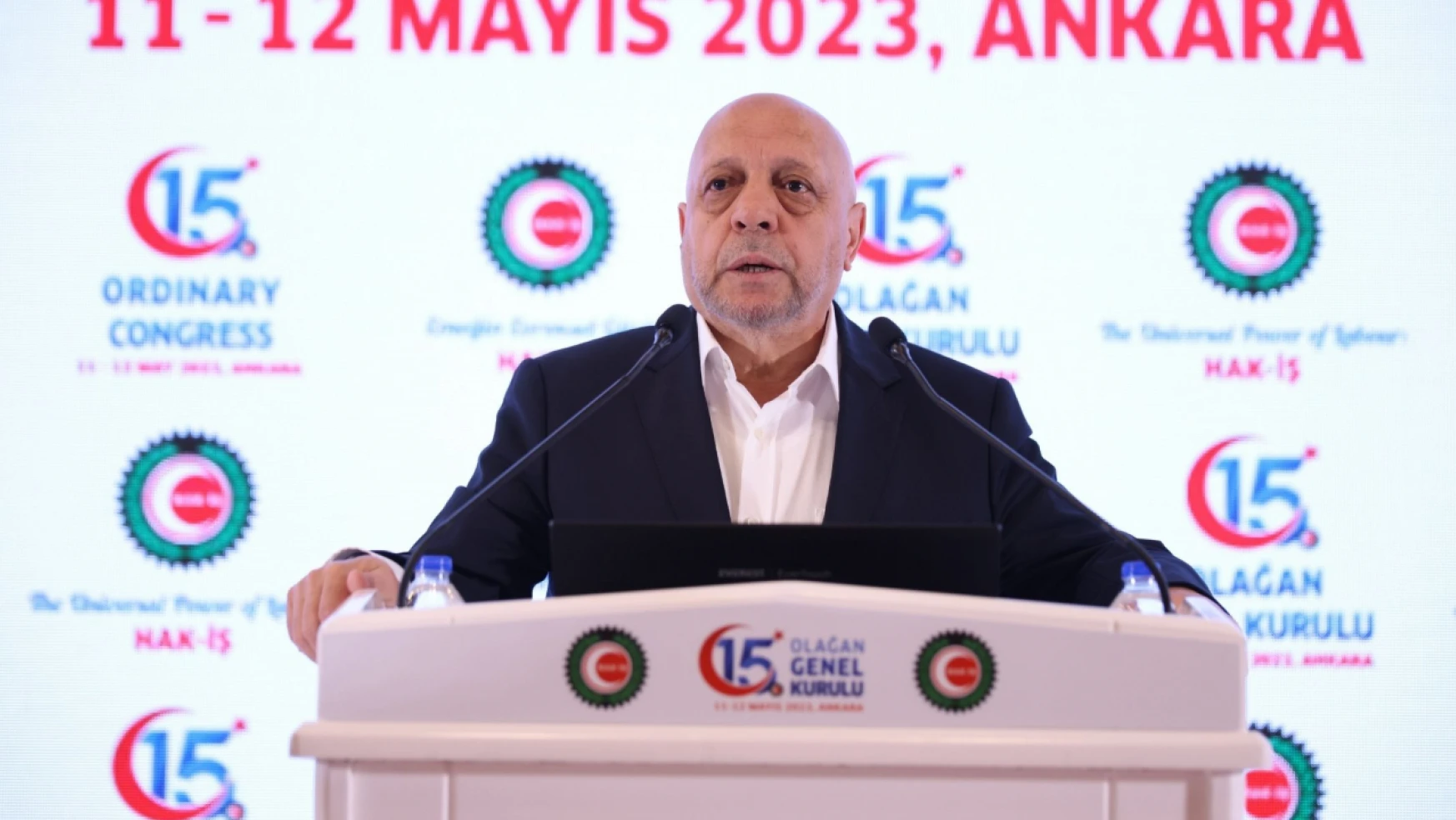 Mahmut Arslan, yeniden HAK-İŞ Genel Başkanlığı'na seçildi