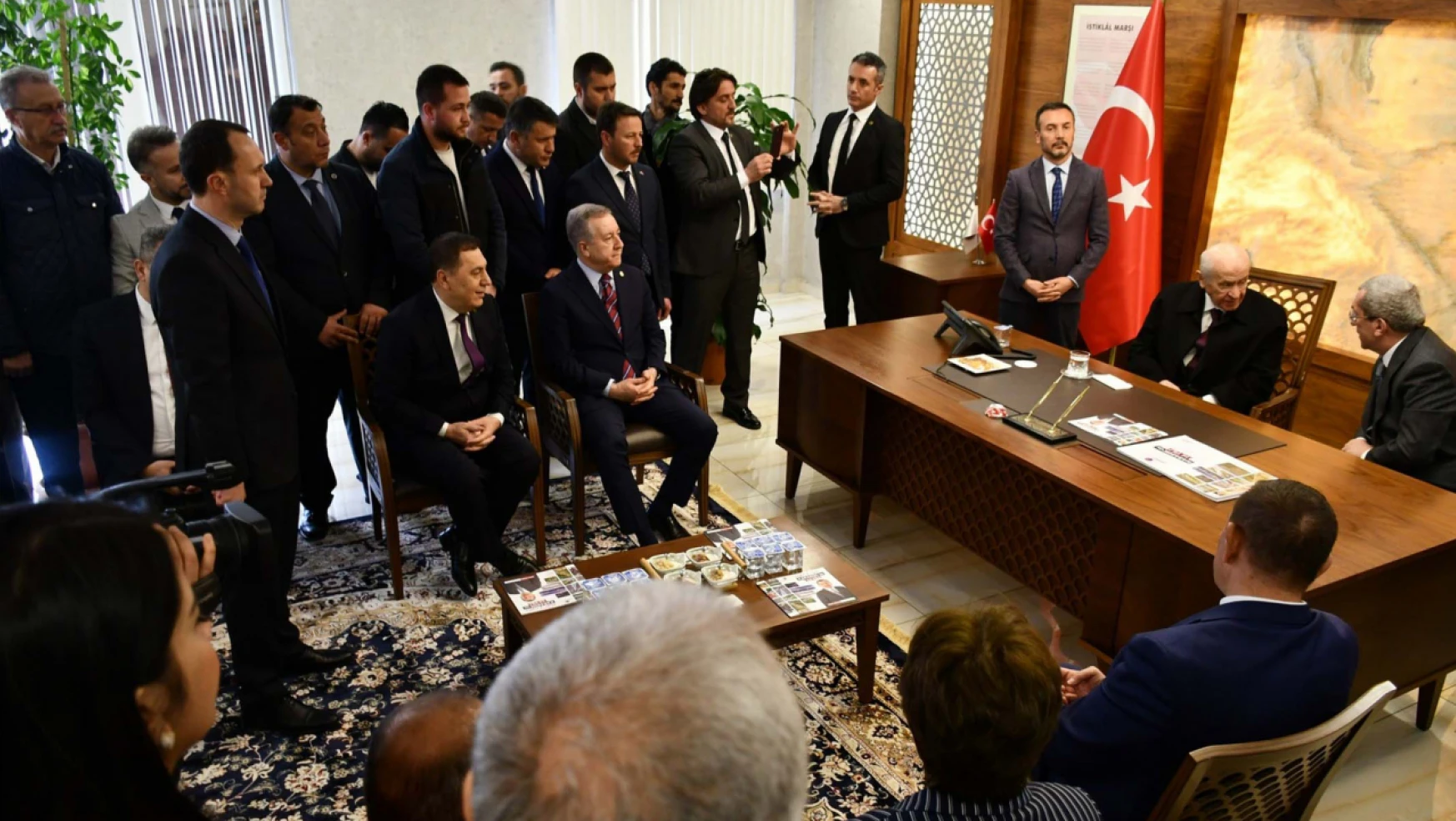 MHP lideri Bahçeli, Karabük Belediye Başkanı Vergili ile görüştü