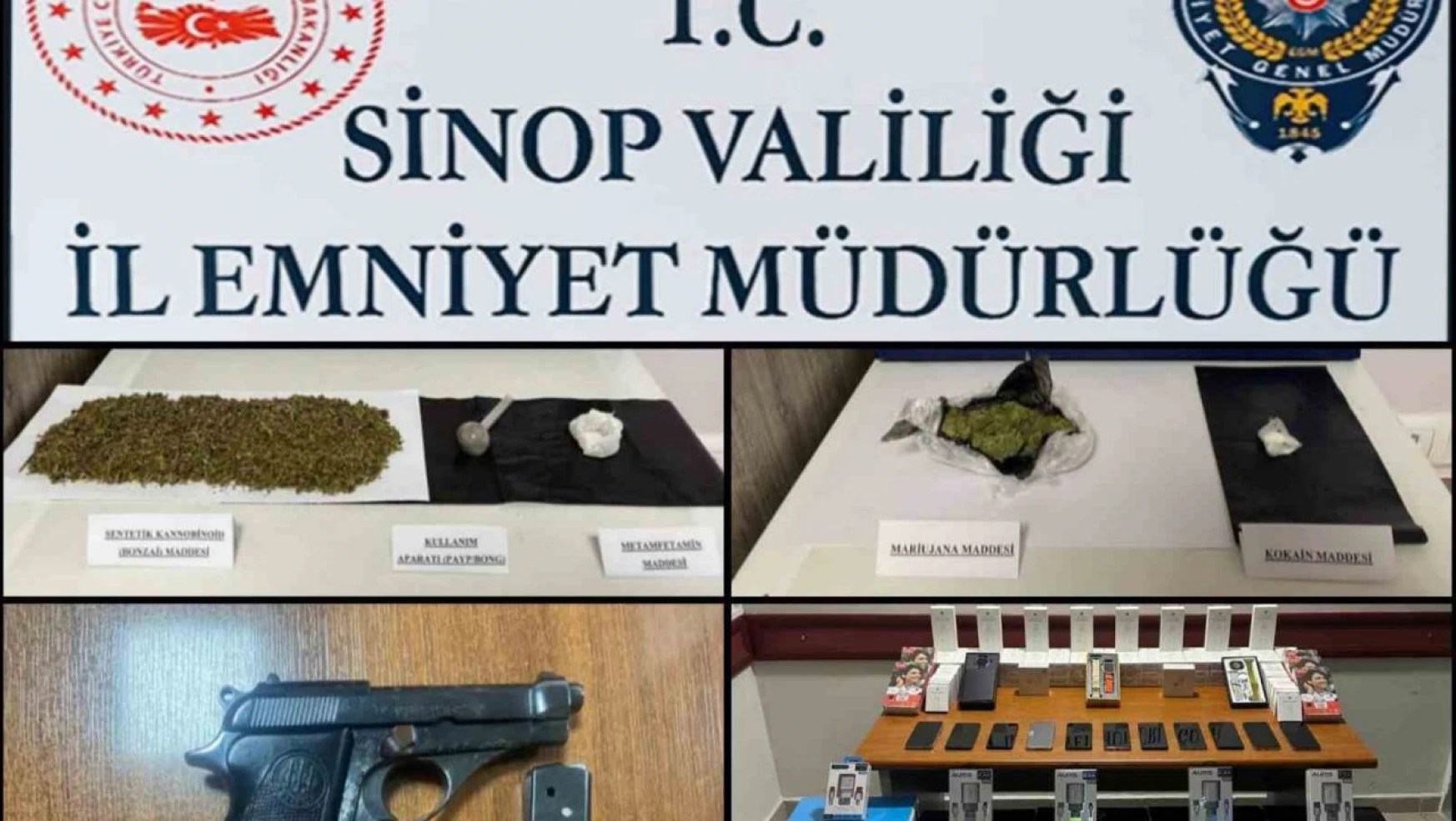 Sinop'ta 1 Haftada 23 Şüpheli Şahıs Yakalandı