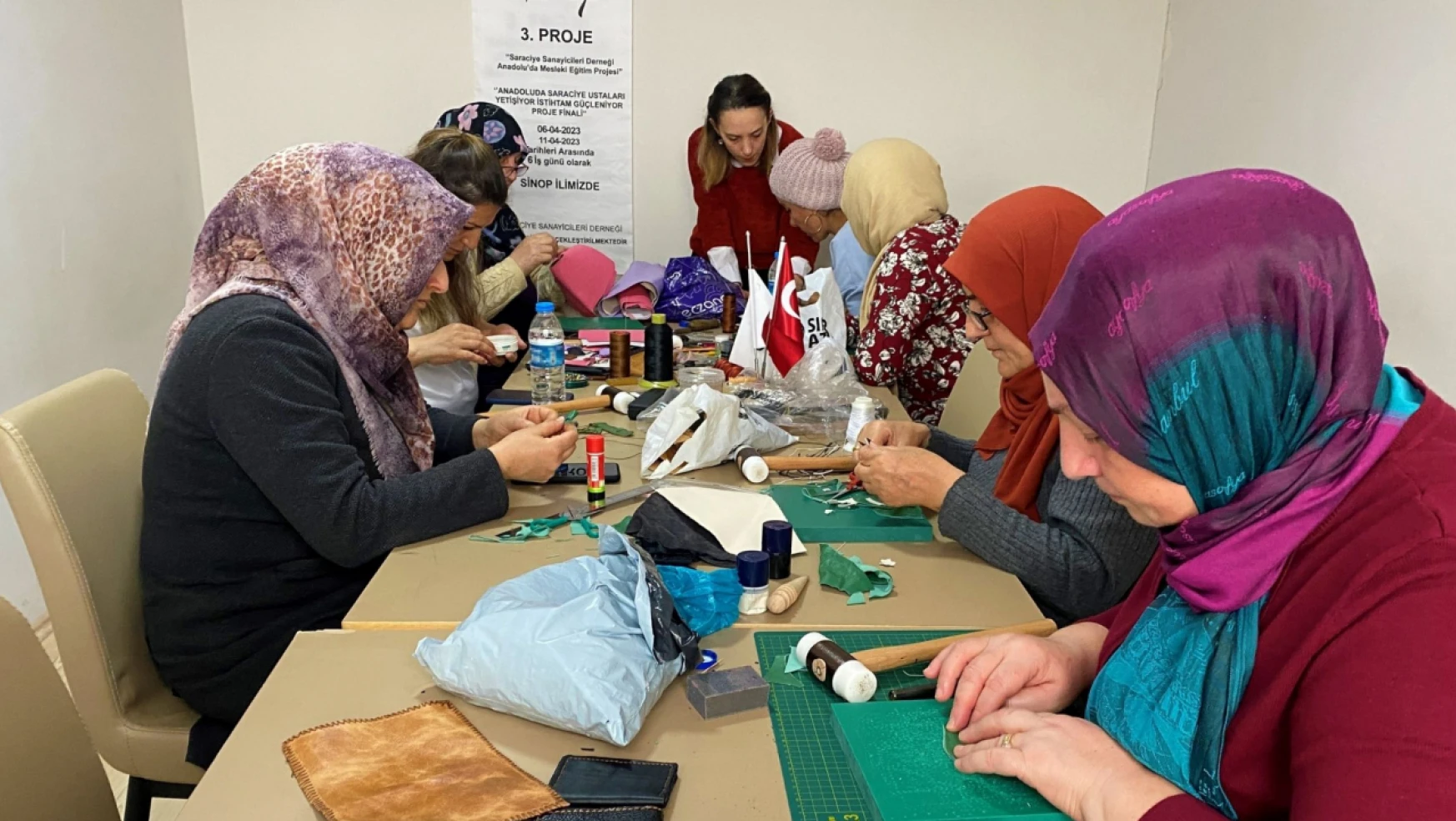 Sinop'ta depremzede kadınlar eğitim görüyor