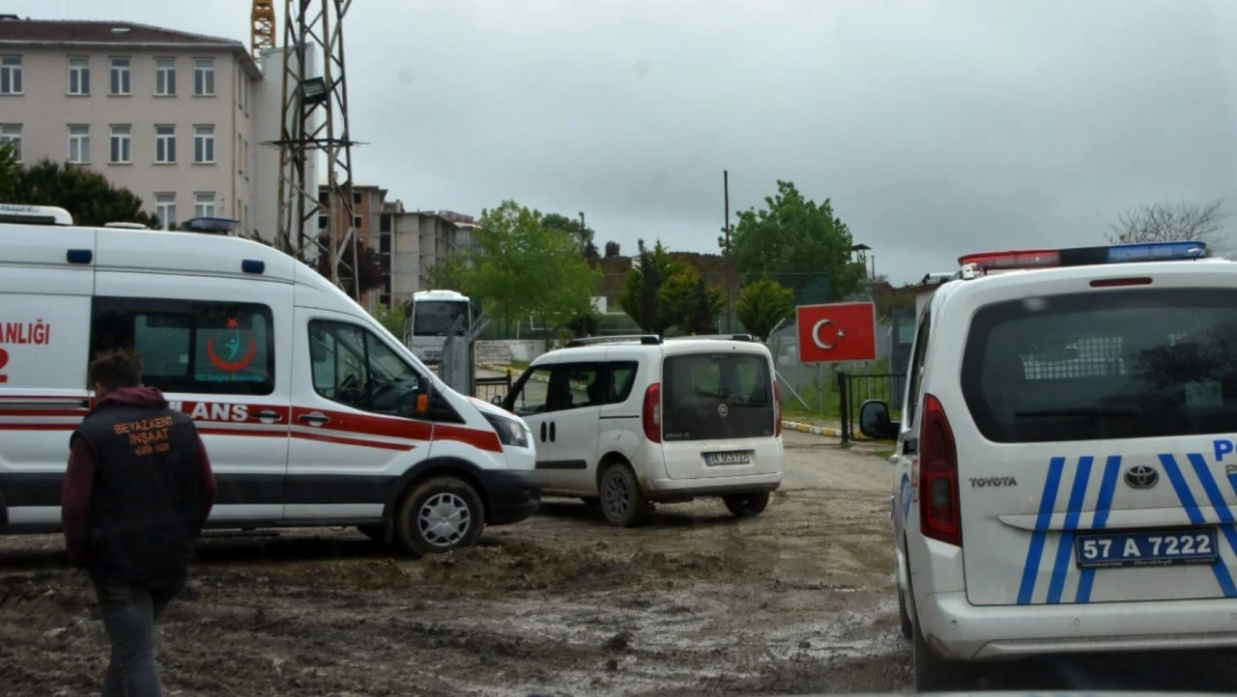 Sinop'ta iş kazası inşaattan düştü