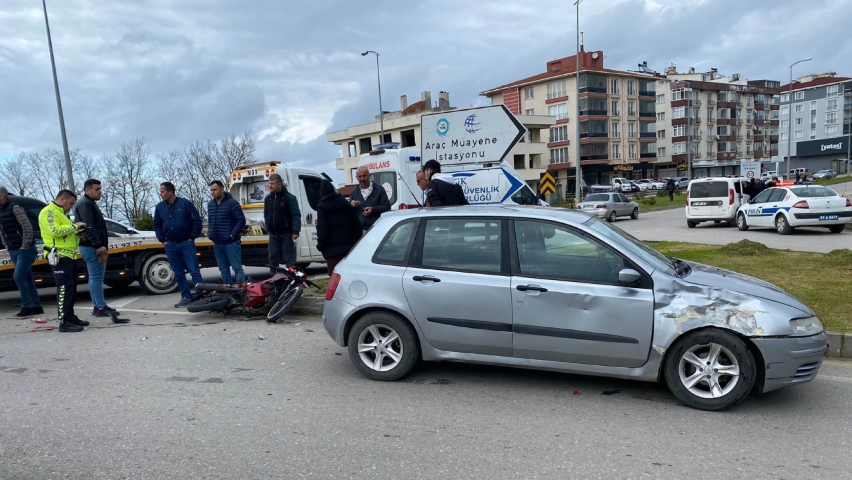 Sinop'ta kaza, bir yaralı