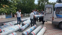 Çiftçilere Sera Naylonu Desteği
