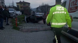 Devrek'te Otomobil Takla Attı!