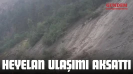 Kastamonu'da Heyelan Ulaşımı Aksattı