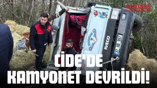 Cide'de Kamyonet Devrildi!
