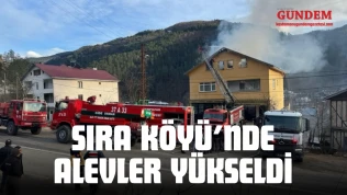 Sıra Köyü'nde Alevler Yükseldi