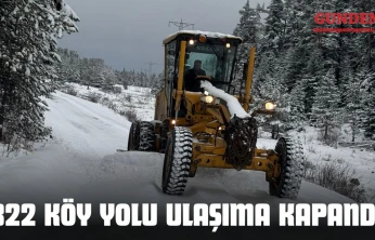 322 Köy Yolu Ulaşıma Kapandı