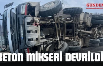 Beton Mikseri Devrildi!