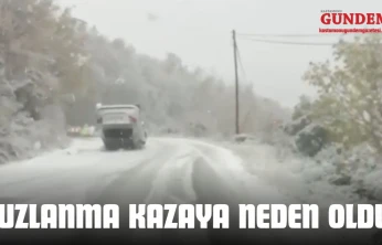 Buzlanma Kazaya Neden Oldu: 1 Yaralı