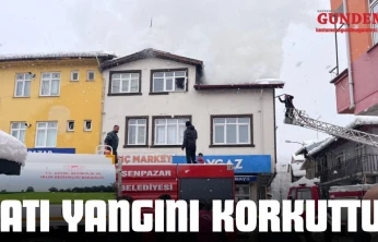 Çatı Yangını Korkuttu!