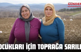 Çocukları İçin Toprağa Sarıldı