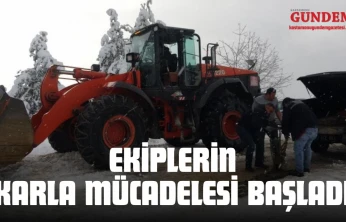Ekiplerin Karla Mücadelesi Başladı