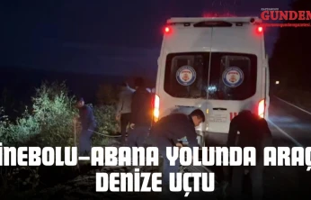 İnebolu–Abana Yolunda Araç Denize Uçtu