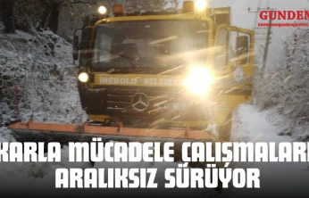 İnebolu'da Karla Mücadele Çalışmaları Aralıksız Sürüyor