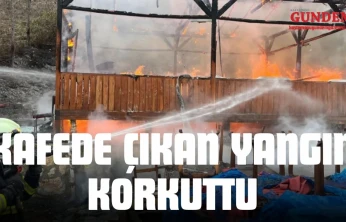 Kafede Çıkan Yangın Korkuttu!