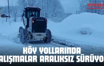 Kapanan Köy Yollarında Çalışmalar Aralıksız Sürüyor
