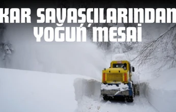 Kar Savaşçılarından Yoğun Mesai