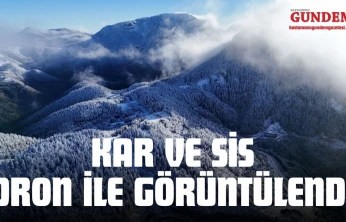 Kar Ve Sis Dron İle Görüntülendi