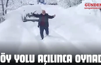 Kardan Kapanan Köy Yolu Açılınca Oynadı