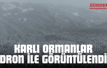 Karlı Ormanlar Dron İle Görüntülendi