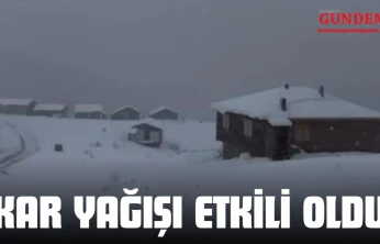 Kastamonu'da Kar Yağışı Etkili Oldu