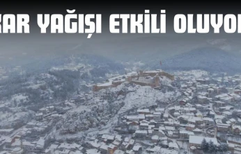 Kastamonu'da Kar Yağışı Etkili Oluyor