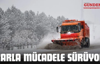 Kastamonu'da Karla Mücadele Sürüyor