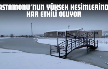 Kastamonu'nun Yüksek Kesimlerinde Kar Etkili Oluyor