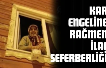 Köy Muhtarı Karda 2 Kilometre Yürüyerek İlaç Ulaştırdı