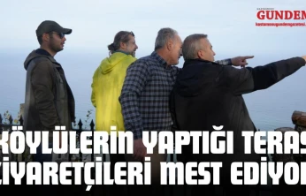 Köylülerin Yaptığı Teras Ziyaretçileri Mest Ediyor