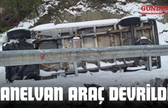 Panelvan Araç Devrildi!