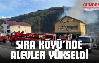 Sıra Köyü'nde Alevler Yükseldi