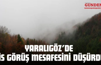 Yaralıgöz'de Sis Görüş Mesafesini Düşürdü