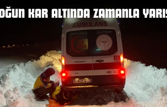 Yoğun Kar Altında Zamanla Yarış!