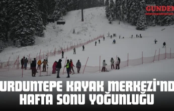 Yurduntepe Kayak Merkezi'nde Hafta Sonu Yoğunluğu