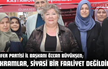 Zafer Partisi İl Başkanı Özcan Büyükşen: 'İkramlar, Siyasi Bir Faaliyet Değildir'