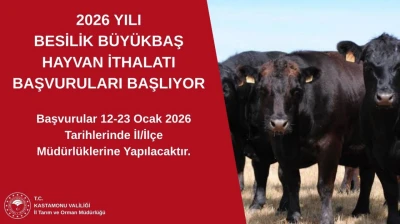 2026 Yılı Besilik Hayvan İthalatı Başvuruları Başlıyor